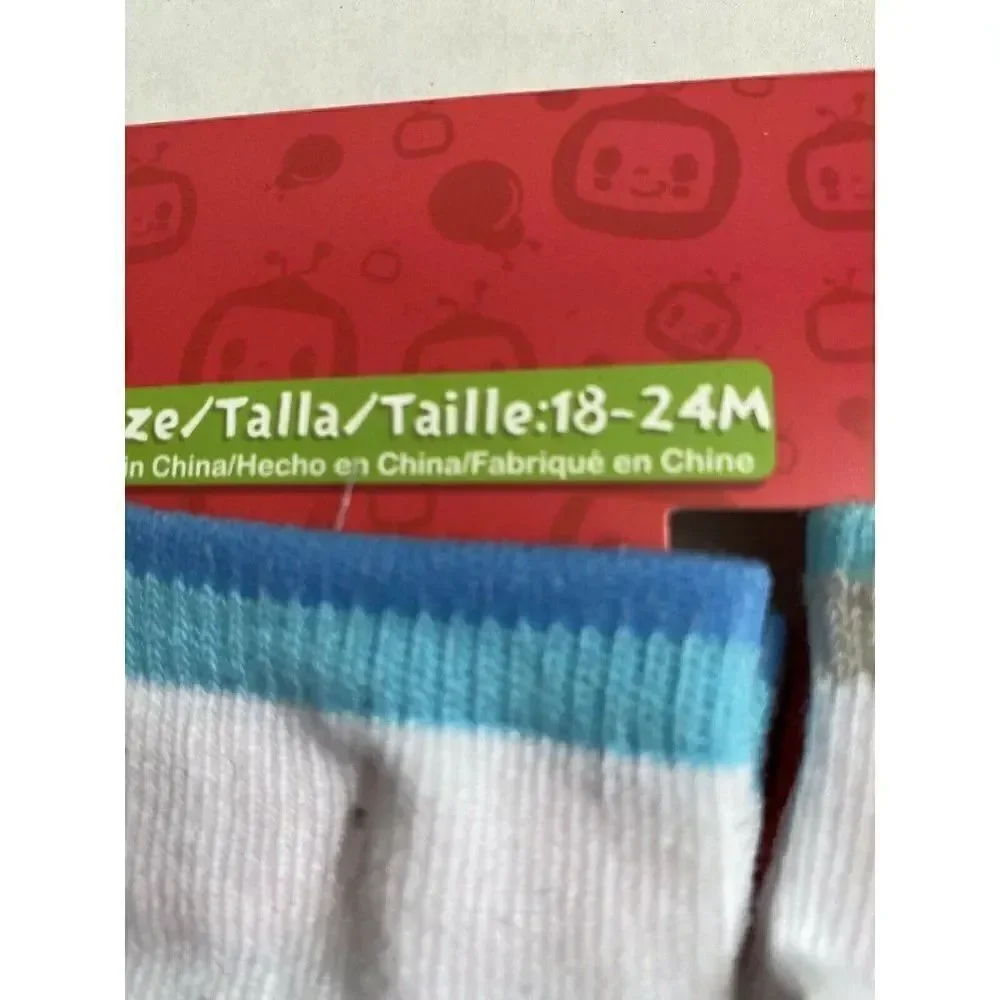 Cocomelon Toddlers Socks 10‎ Pk Fits Size 4-7 Unisex Moonbug JJ TomTom YoYo New